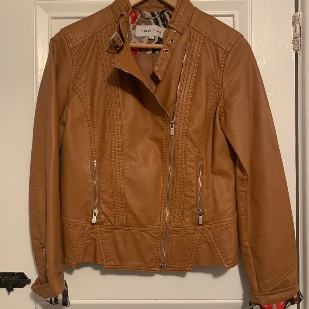 Black River Brown Faux Leather Jacket